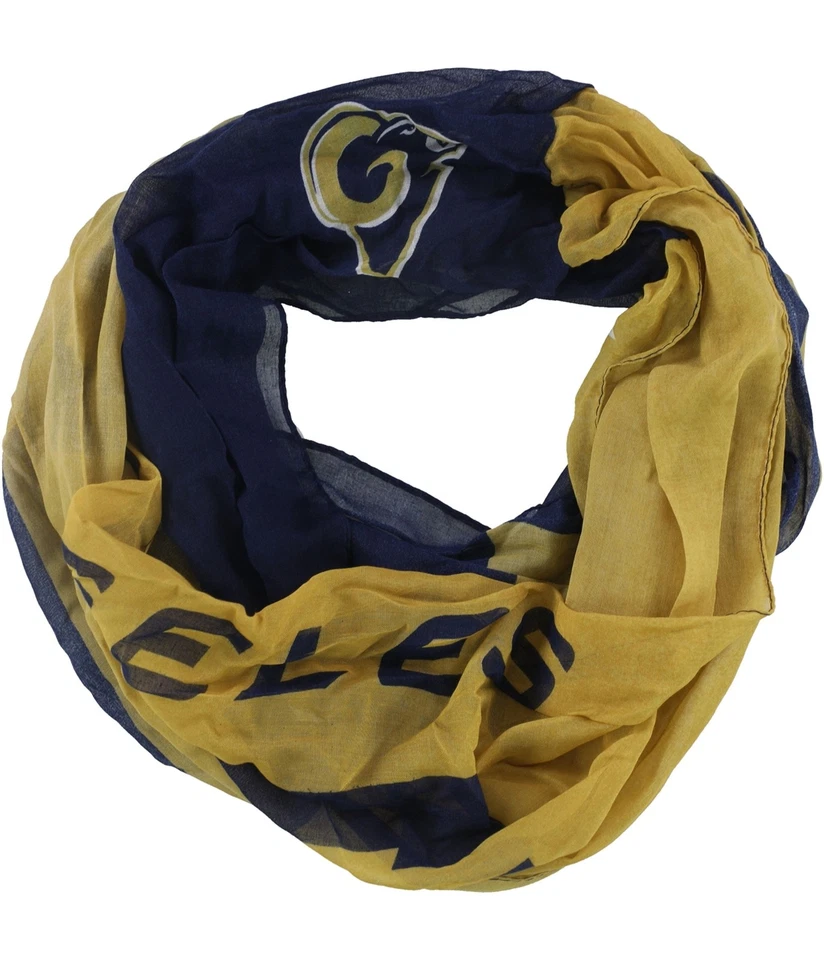 Forever Collectibles Womens LA Rams Infinity Scarf Wrap, navygold, One Size - Image 1 of 1