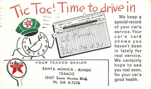 1972 Santa Monica California Texaco Auto Service advertising Postcard 25-11297 - Picture 1 of 2
