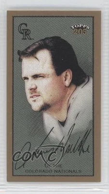 2003 Topps 205 Sweet Caporal Back Mini Brown Larry Walker #72 HOF - Image 1 of 2