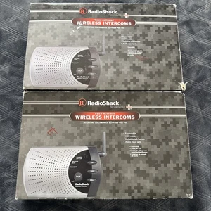 2X Radio Shack Wireless Intercom System 900MHz w Cables 2 Units 43-124 - Picture 1 of 9