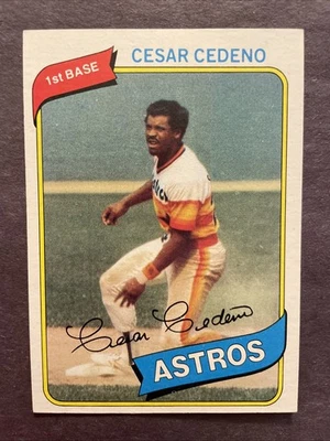 1980 Topps #370 Cesar Cedeno Houston Astros - Image 1 of 2