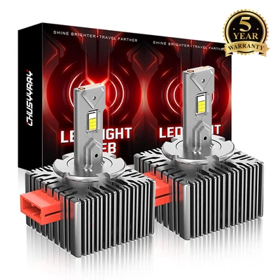 For GMC Terrain 2018-2020 2021 D5S LED Headlight Bulbs High Low Beam Replace HID - Image 1 of 4