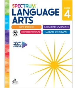 Spectrum Language Arts Workbook Grade 4 (192 pages) - Picture 1 of 4