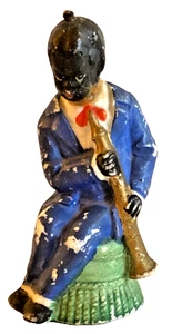 Figura De Colección Negro Americana Bisque CLARINETE Reproductor JAZZ Músico 3" Japón? - Imagen 1 de 8