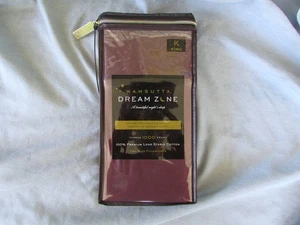 Wamsutta Dream Zone 1000 Fadenzahl lang stabil Baumwolle King Plum Kissenbezüge - Bild 1 von 6