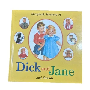 Vtg Storybook Treasury of Dick and Jane and Friends Hardcover - Foto 1 di 2