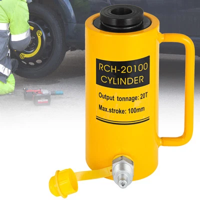 20 Ton 44000lbs Hollow Ram Hydraulic Cylinder Jack Single Acting 100mm 4" Stroke - Image 1 of 4