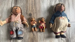 VTG! 1960’s Steiff Hedgehog Family Mecki Micki Macki Mucki - West Germany! 🏷️ ! - Picture 1 of 18