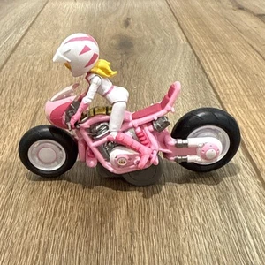 Princess Peach Racer Super Mario Bros. Película Pull Back Moto Kart 2023 B157 - Imagen 1 de 12