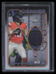 2024 Topps Chrome Rookie Relics CRRBN Bo Nix Rookie Jersey - Bild 1 von 2