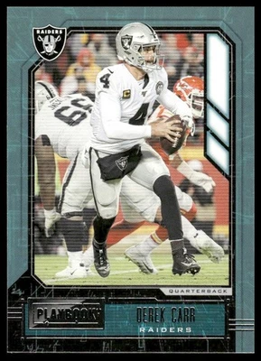 2020 Panini Playbook #6 Derek Carr Las Vegas Raiders - Image 1 of 2