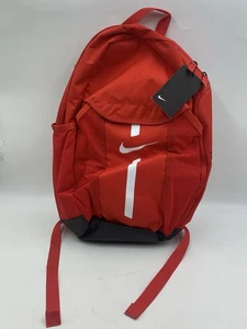 Nike Academy Team Backpack Red White Padded Straps (30L) Backpack Bag DC2647-657 - Picture 1 of 13