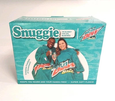 Mountain Dew Baja Blast Snuggie Blanket with Sleeves NIB 2024 Allstar Fleece - Image 1 of 4