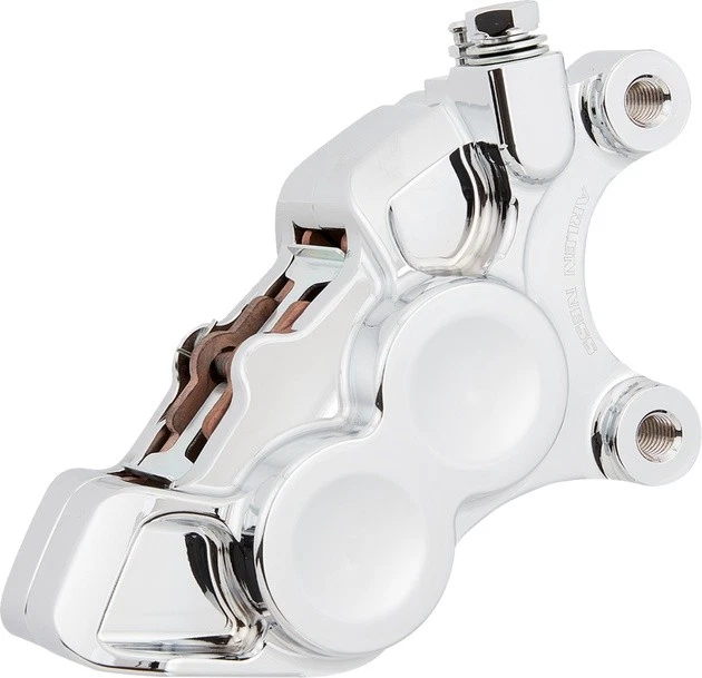 Arlen Ness Tech 4 Piston Front Right Brake Caliper Chrome 11.8" #02-222 - Image 1 of 1