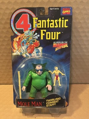 Figura de acción The Mole Man 1994 ToyBiz Fantastic Four Enemy with Moloid sin usar, en caja Foto 1 de 4