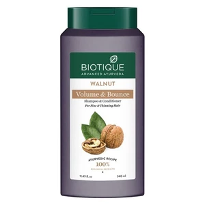 Biotique Walnut shampoo & conditioner 340ml For Thin Hair Volumizing - Picture 1 of 5