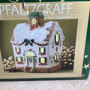 Pfaltzgraff Winterberry Teelicht Kerzenhalter mit Kerze - 6" hoch - NEU IM KARTON - Bild 1 von 1