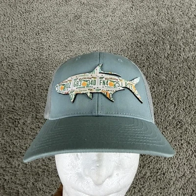 Gorra Richardson Gorra Snap Back Para Hombres MD/LG Azul Florida Sábalo Pez Parche Camionero Foto 1 de 4