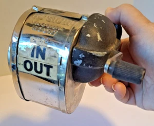 Boston PENCIL Sharpener - Wall MOUNT - Silver Tone - 8 Holes - VINTAGE - Picture 1 of 7