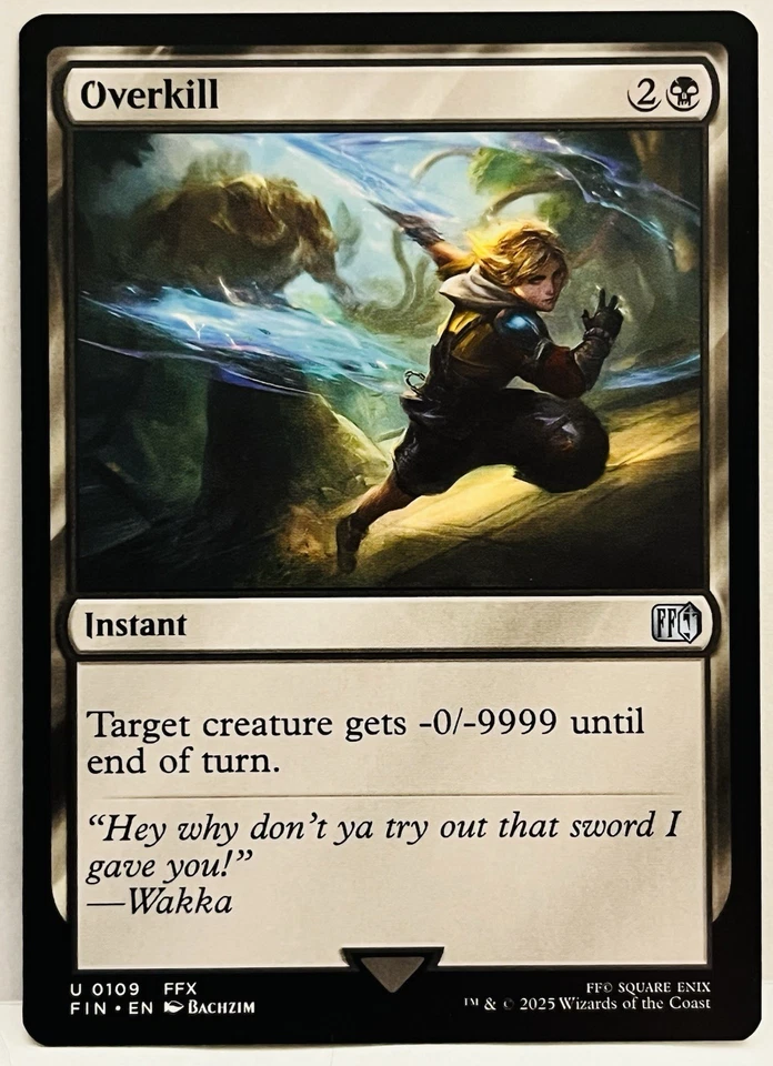 Overkill - #109-MTG-FINAL FANTASY-Regular-NM - Image 1 of 2