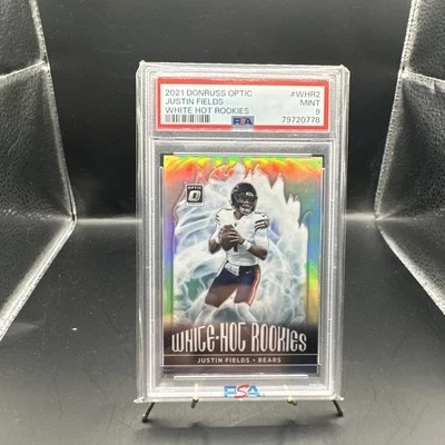 2021 Panini Donruss Optic - White Hot Rookies Justin Fields PRIZM #WHR-2 (RC). - Image 1 of 2