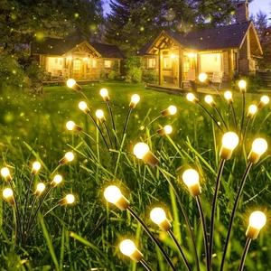 10-Pack Solar Garden Lights, 80 LED Solar Lights Outdoor for Garden Decor, Wa... - Picture 1 of 8
