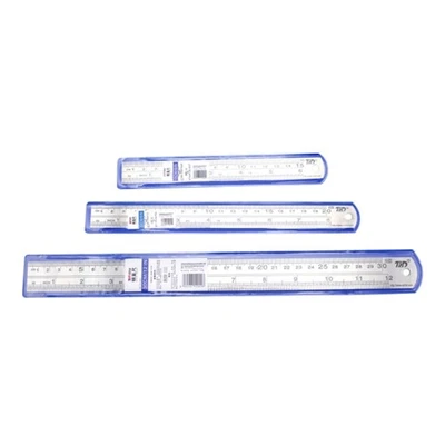 Metal Straight Edge Ruler Double Side Ruler Drawing Tool Stationery Supplies - Image 1 of 4