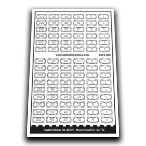 Custom Sticker - Money Decal for 1x2 Tile - Picture 1 of 2