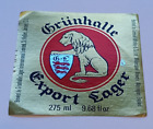 Greenall Whitley - Grunhalle Export Lager  -  9.68 Fl Oz - Vintage Beer Label