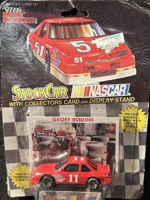 Racing Champions 1991 Nascar 1:64 Diecast Car Geoff Bodine #11 rojo vintage Foto 1 de 2