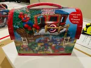 Spider-Man Spidey & Friends Brotdose aus Blech (2003) werkseitig versiegelt mit Süßigkeiten MIP😍 - Bild 1 von 3