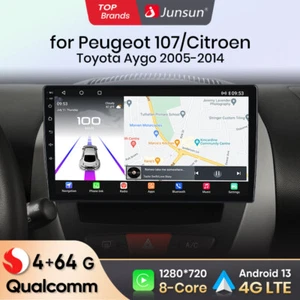 QualcommChip 64G Carplay Android Autoradio Für Peugeot 107 CitroenC1 Toyota Aygo - Bild 1 von 11