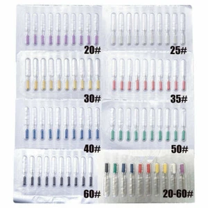 1 Pack Dental Endodontic Nerve Broach Barbed Broaches Needles Handle 25mm 20-60# - Picture 1 of 12