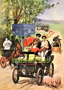 Automobiles De Dion Bouton - 92  Puteaux vers 1900    -  A3 plastifié - Imagen 1 de 24