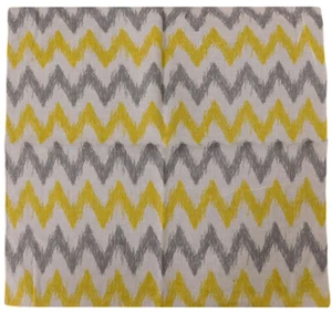 All'Ingrosso Di 12 Grigio Giallo Bianco Gallone 55.9cmx55.9cm 100% Cotone - Foto 1 di 1