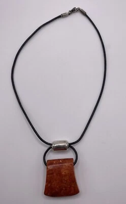 Collar Colgante Esponja Coral Silpada Plata Esterlina “Regla Cardinal” 17” N0965 Foto 1 de 4