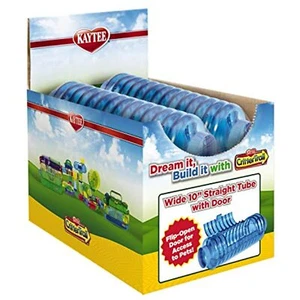 Kaytee CritterTrail Fun-Nel Tube Straight Wide with Door 10 Inch (Assorted - Picture 1 of 5