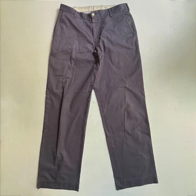 Pantalones Bills Khakis Parker Para Hombre 35x32 Ajuste Estándar Chino Azul Marino Frente Plano EE. UU. Foto 1 de 4