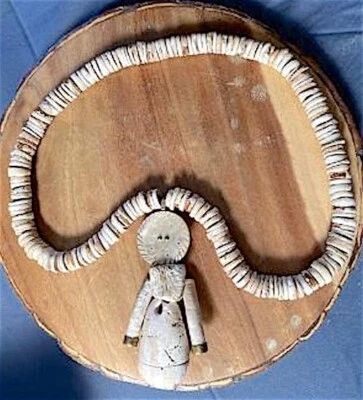 MAGNÍFICO aprox. 1000 CE ANASAZI ASTRAL SHELL DIOSA/CUENTAS Y OBRA MAESTRA DE PLATA Foto 1 de 4