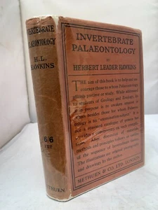 Invertebrate Palaeontology by Herbert L Hawkins 1920 - Study of Fossils - HB DJ - Imagen 1 de 16