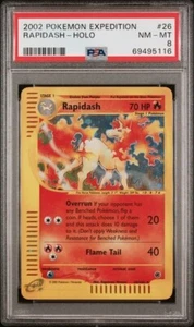 2002 Pokemon Expedition 26 Rapidash Holo PSA 8 - Picture 1 of 2