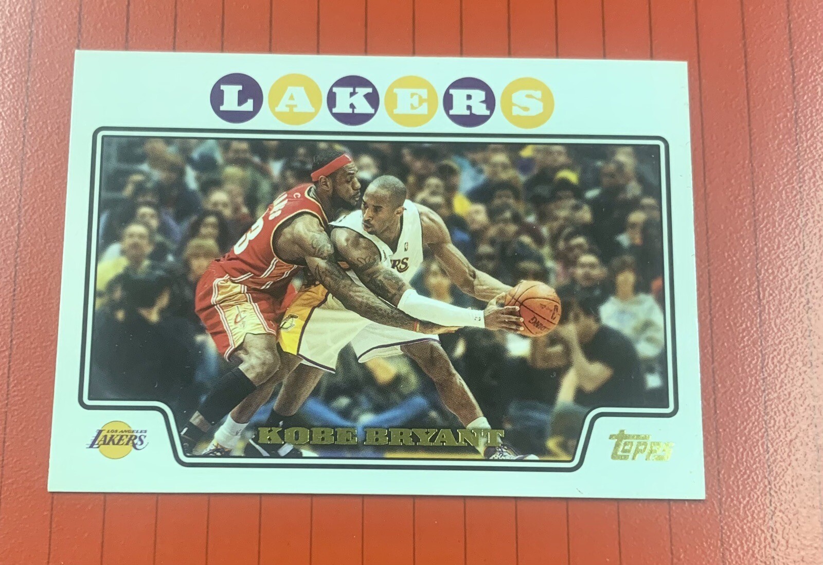 2008-09 Topps - Gold Foil #24 Kobe Bryant Guarded By Lebron