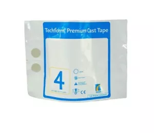 Techform Fiberglas medizinisches Gussband 4 Zoll (1 Rolle) - Bild 1 von 3