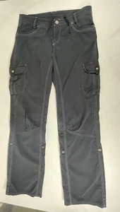 Kuhl Women’s Hiking Pants Sz 10R 32x31.5 Convertible Roll-up Navy Lightweight - Picture 1 of 12