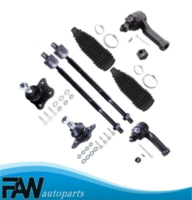 Ball Joint Tie Rod End 8Pieces For 98-10 Volkswagen Beetle 99-06 Volkswagen Golf - Image 1 of 4