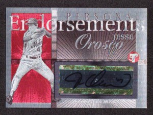 JESSE OROSCO 2005 Topps Pristine Legends Personal Endorsements AUTOGRAPH AUTO