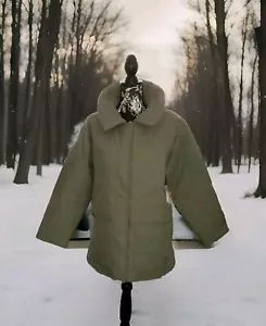 Chaqueta acolchada de manga larga Bass Outdoor verde liquen profundo talla pequeña - Imagen 1 de 7