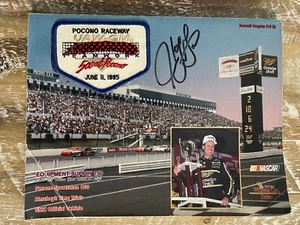 Programa NASCAR UAW-GM Trabajo en Equipo 500 en Pocono 11 de junio de 1995 FIRMADO con parche - Imagen 1 de 8
