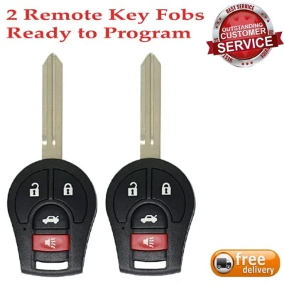 2X for 2013 2014 2015 2016 2017 2018 2019 Nissan Versa Sentra Remote Key Fob 4B - Image 1 of 4