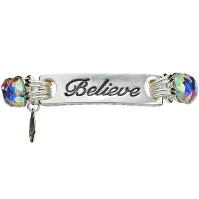 PULSERA Kirks Folly CELIEVE IN THE MAGIC Tono Plata de Ley Foto 1 de 4